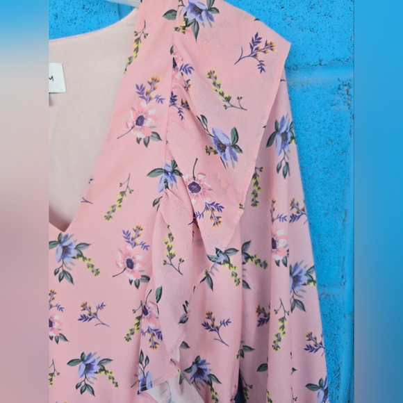 Yumi Kim by Revolve Pink Floral Dress Sz S - Picture 8 of 13